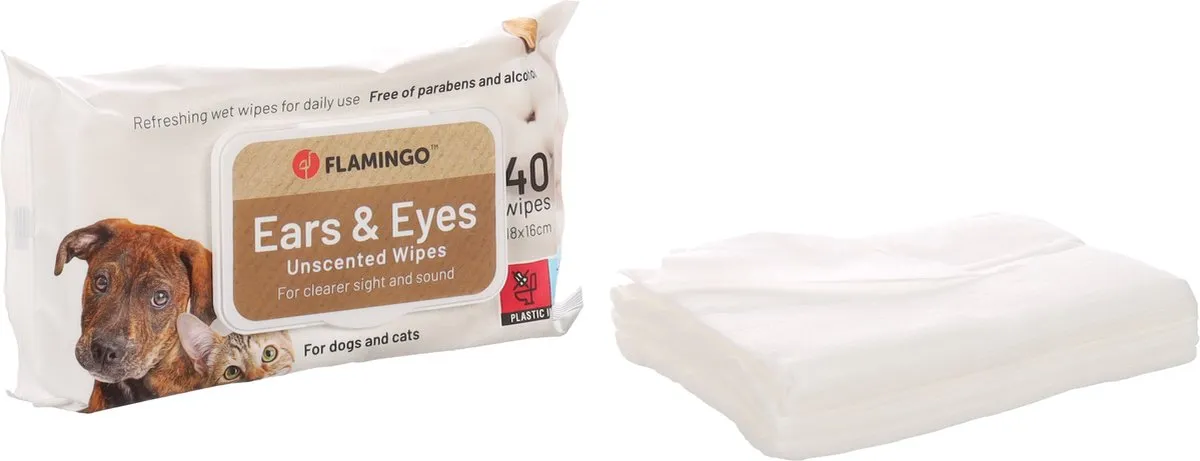 Flamingo Reini Oog & Oor Verzorgingsdoekjes