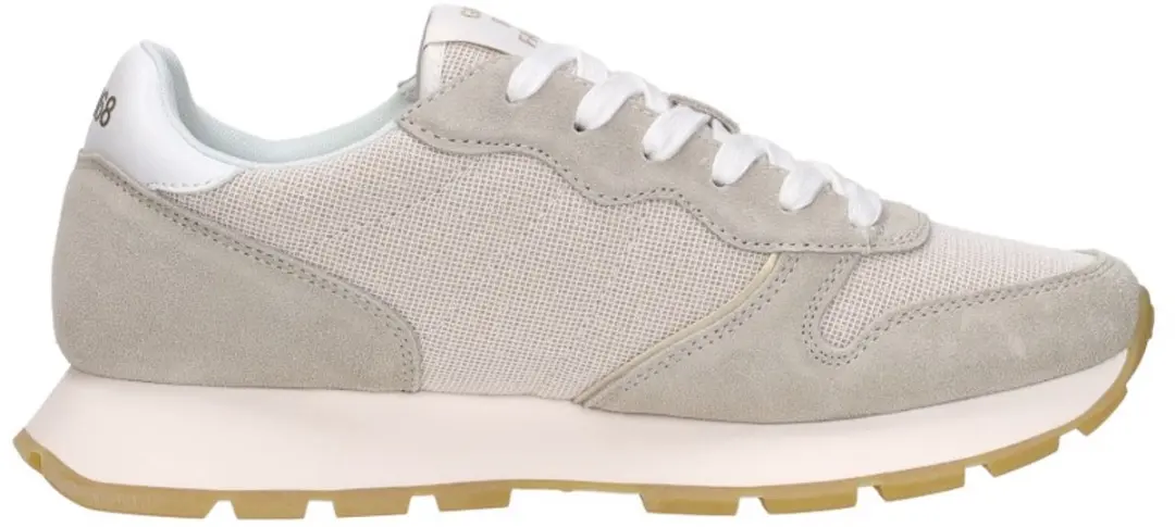 SUN68 Ally Glitter Textile Sneakers Laag