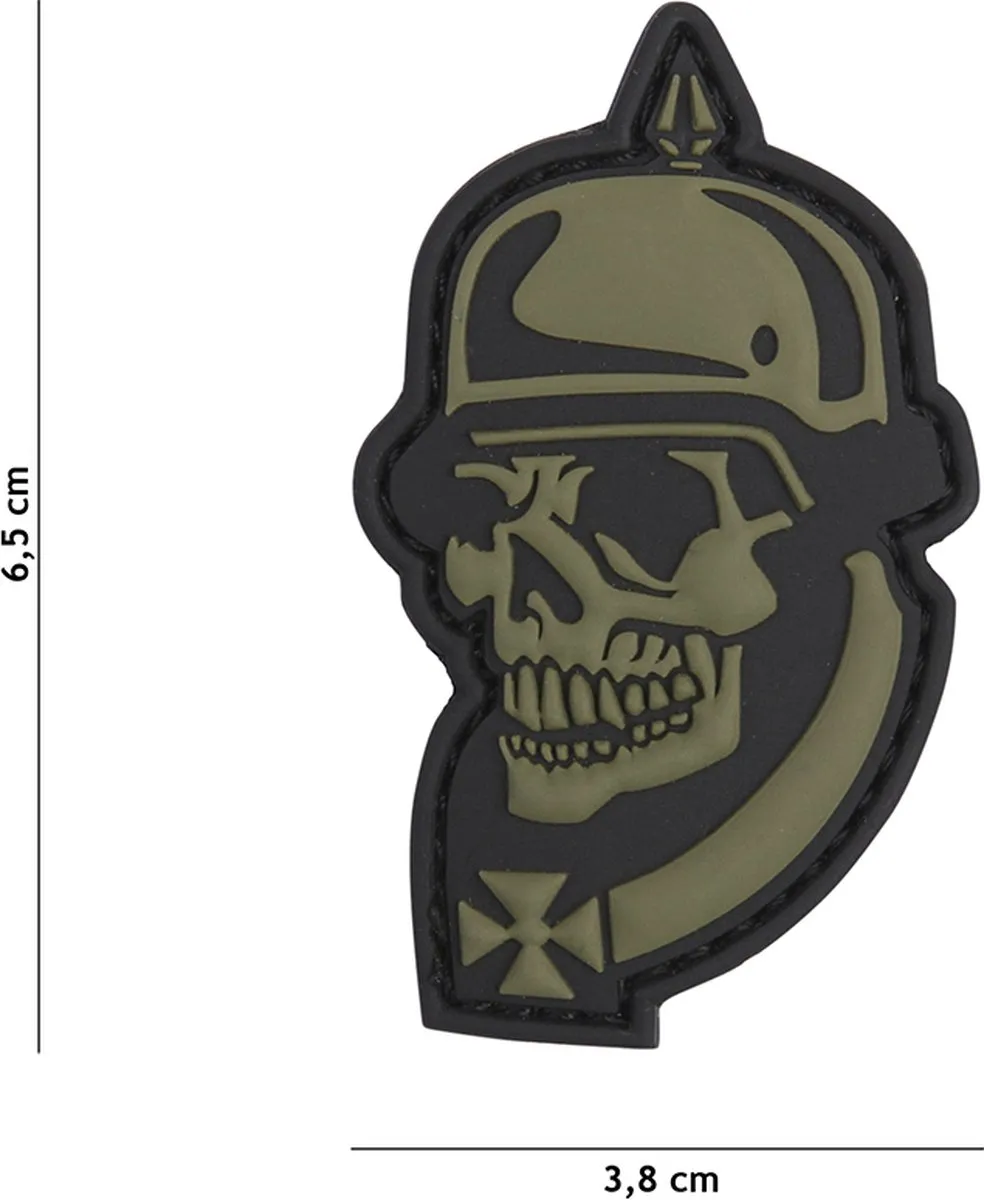 101 Inc Embleem 3D PVC Skull Groen