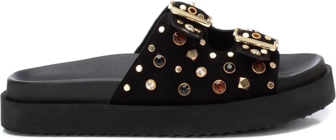 Carmela 16240102 Suede Sandalen Zwart EU 38 Vrouw