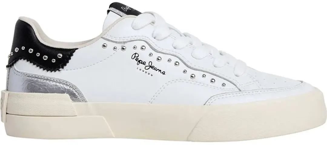 Pepe Jeans Milan Iron Schoenen Wit EU 39 Vrouw