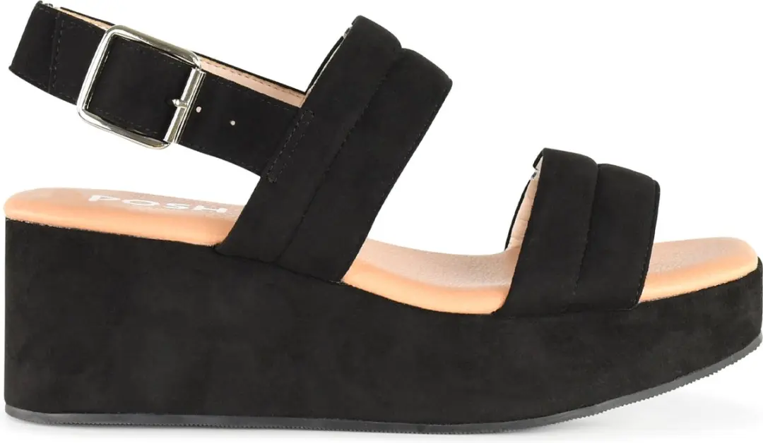 POSH by Poelman PARIS Dames Sandalen met plateauzool