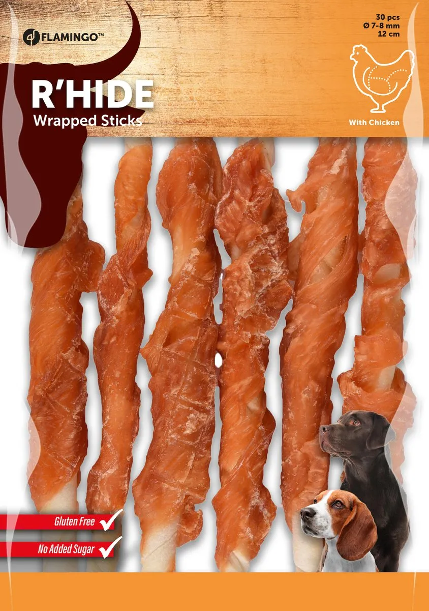 Flamingo Hondensnack Chick'n Wrap 350g