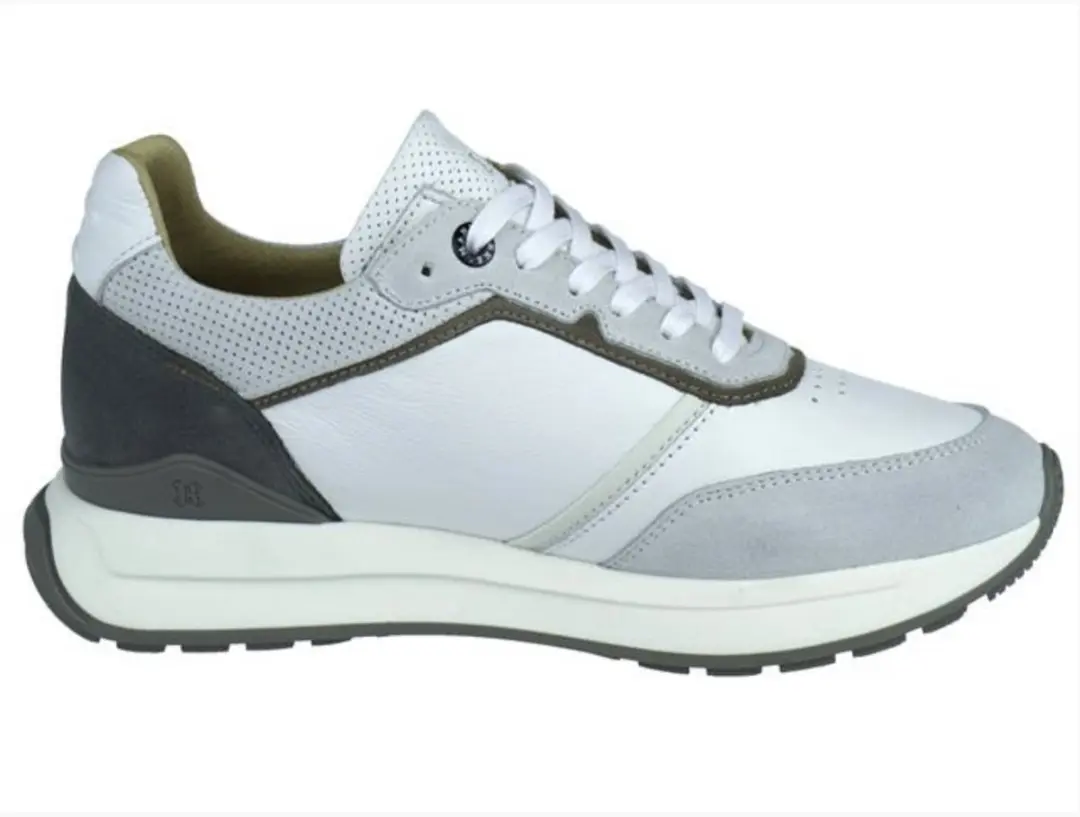 Berkelmans Hondo Sneakers 44 - Wit/Grijs - afbeelding 6 van 6
