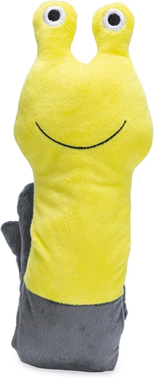 Beeztees Hide And Seek Slak Pluche Hondenspeelgoed - 72x10,5x5cm - Geel/Grijs