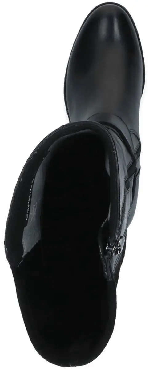 Caprice 9-9-25601-47 019 Black Lange Laarzen Zwart Leer en Stretch Dames - Zwart - 41 - afbeelding 5 van 6