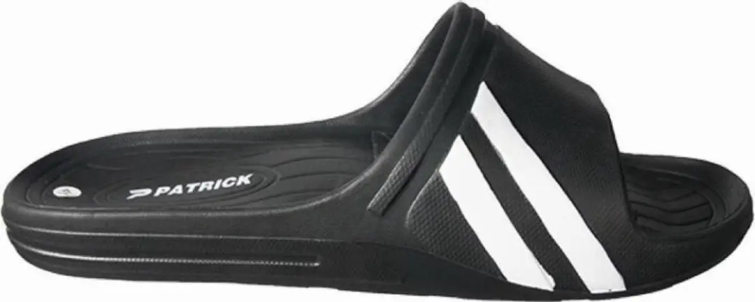 Patrick slippers Ride-010, Zwart/wit, maat 38-39