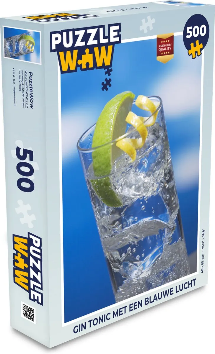 PuzzleWow Gin Tonic Legpuzzel 500 Stuks