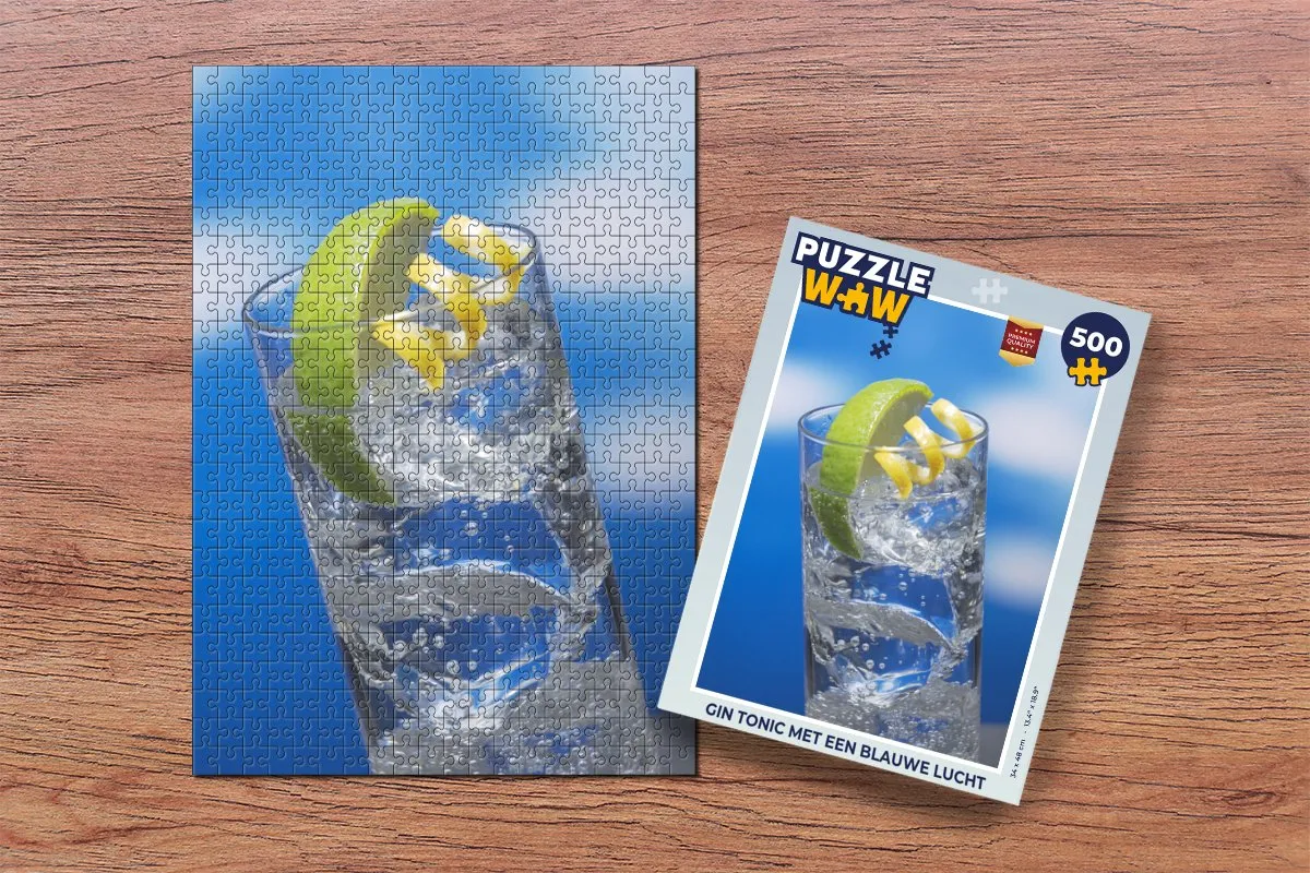 PuzzleWow Gin Tonic Legpuzzel 500 Stuks - Multicolor