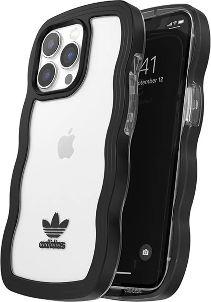 Adidas OR Wavy Case iPhone 13 Pro - Zwart/Transparant