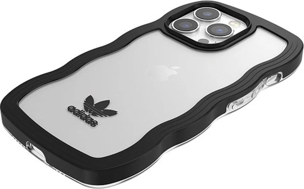 Adidas OR Wavy Case iPhone 13 Pro - Zwart/Transparant