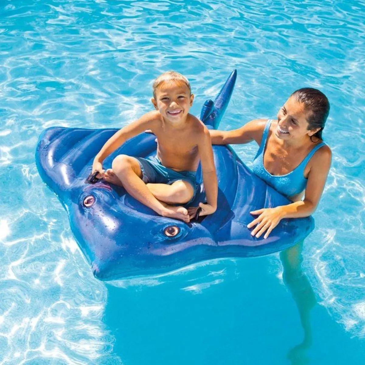 Intex Stingray Ride-On - Donkerblauw/Wit - afbeelding 4 van 6