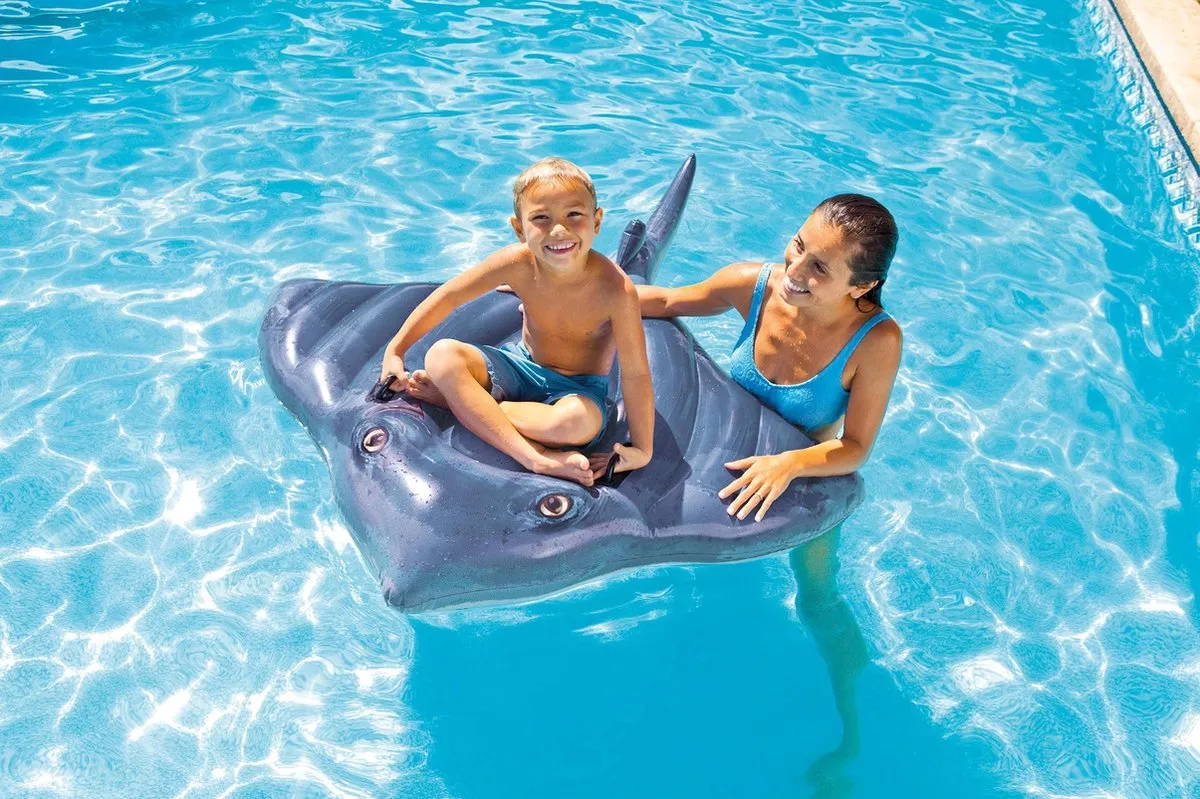 Intex Stingray Ride-On - Donkerblauw/Wit - afbeelding 2 van 6