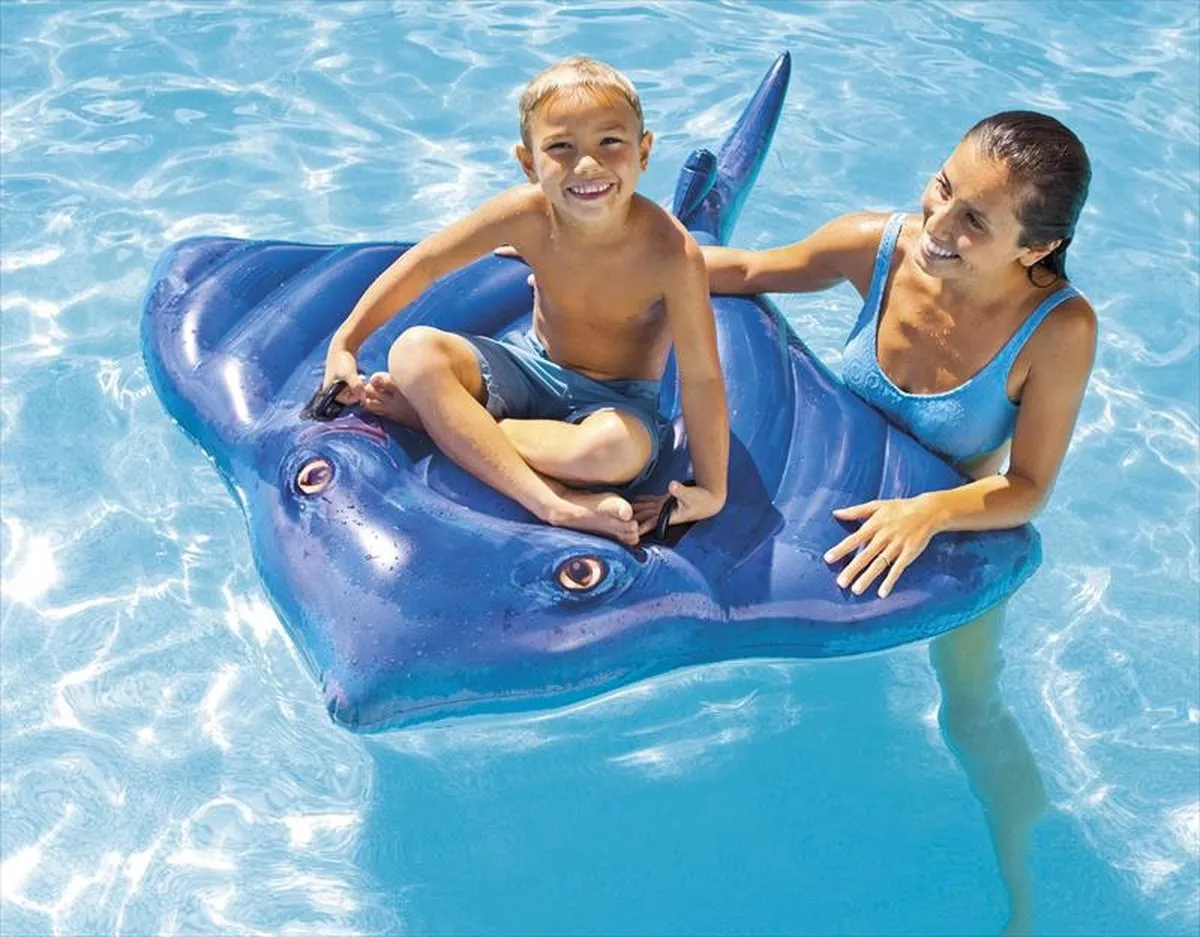 Intex Stingray Ride-On - Donkerblauw/Wit - afbeelding 5 van 6