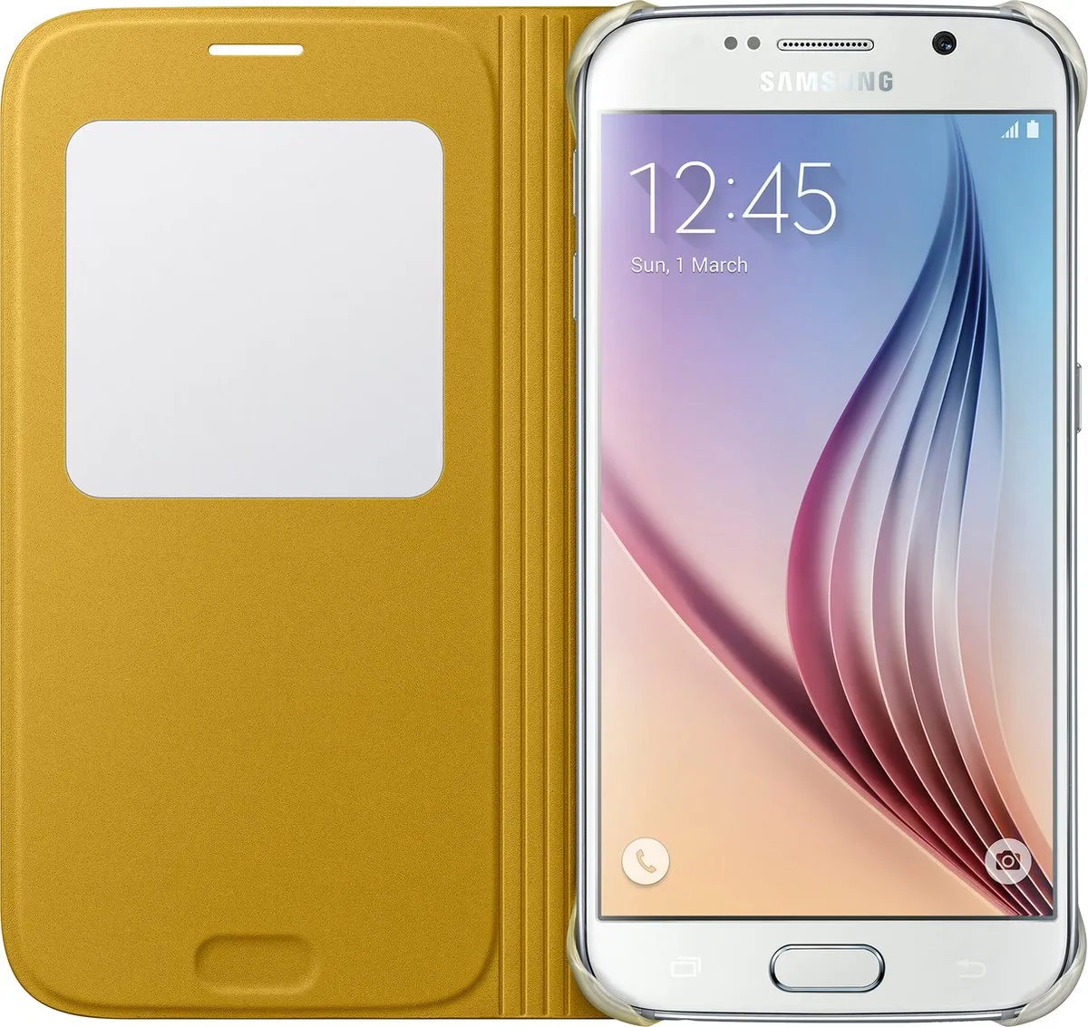 Samsung Galaxy S6 S-View Cover - Geel