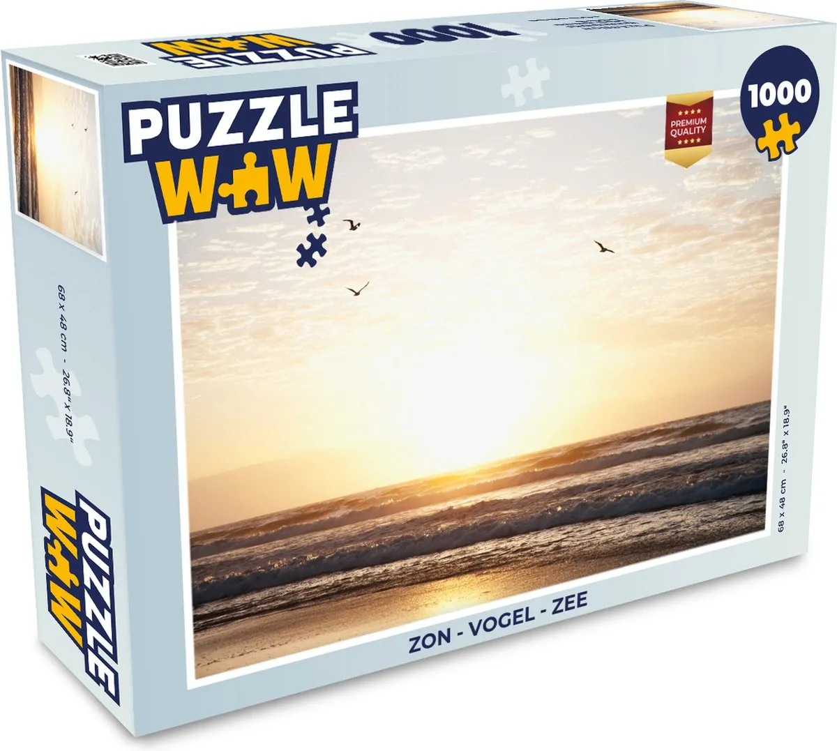 PuzzleWow Vogel Zee Legpuzzel 1000 Stuks
