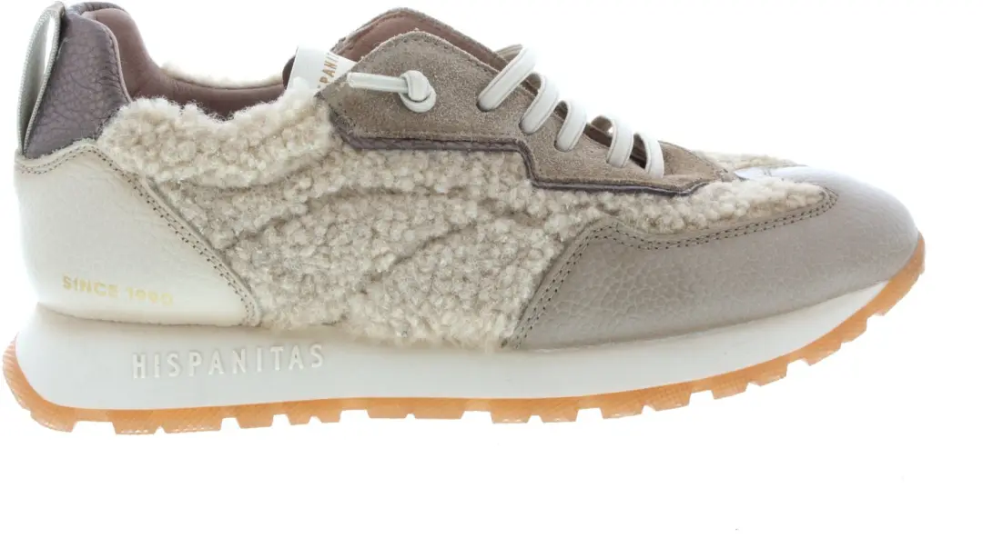 Hispanitas Hi254209 Sneakers - Leer - Dames - Beige - Maat 40