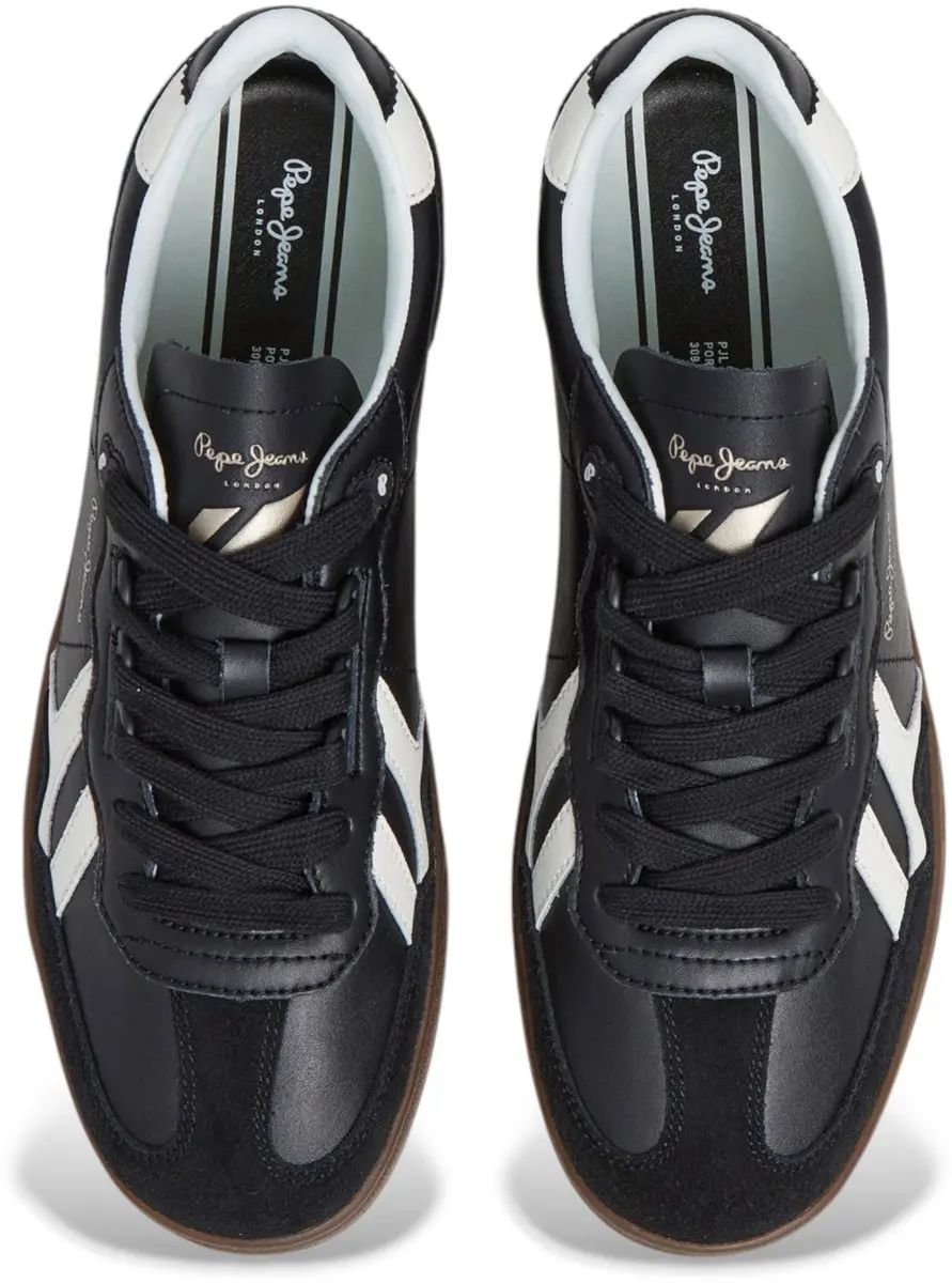 Pepe Jeans Ball Zero Leren sneakers - Zwart - afbeelding 6 van 6