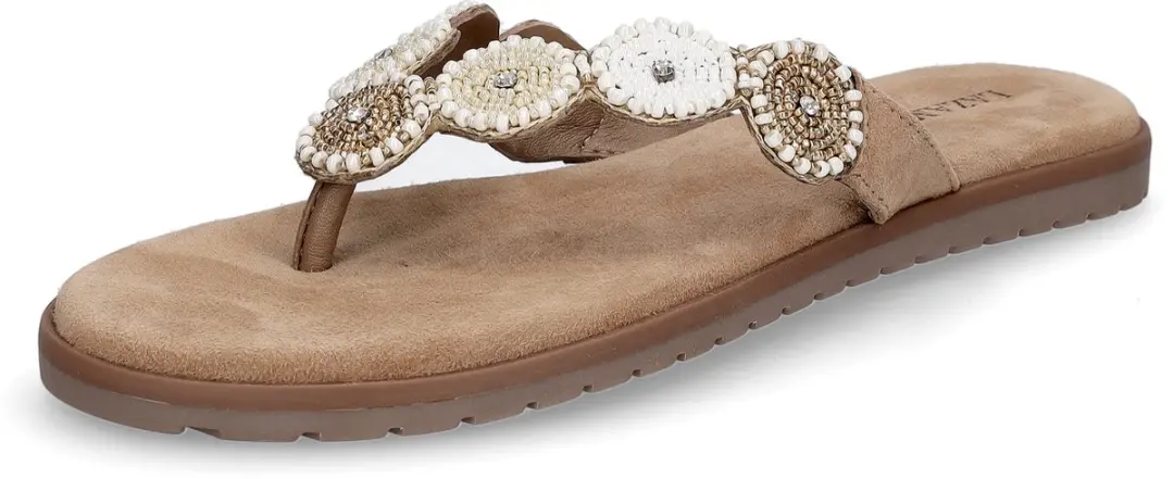 Lazamani Mey Toe Rounds Teenslippers Beige 37 - afbeelding 2 van 6