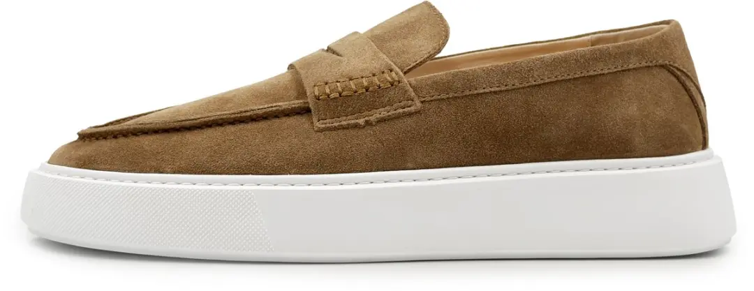 Dutch'D ® Loafers - Instapper - Licht Bruin - Luxe - Sportief - Suede leer - Atmos ERA - Maat 46