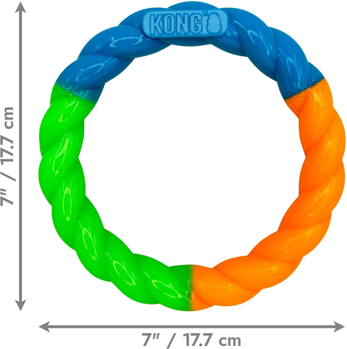 KONG Twistz High-Viz Ring M - Meerkleurig
