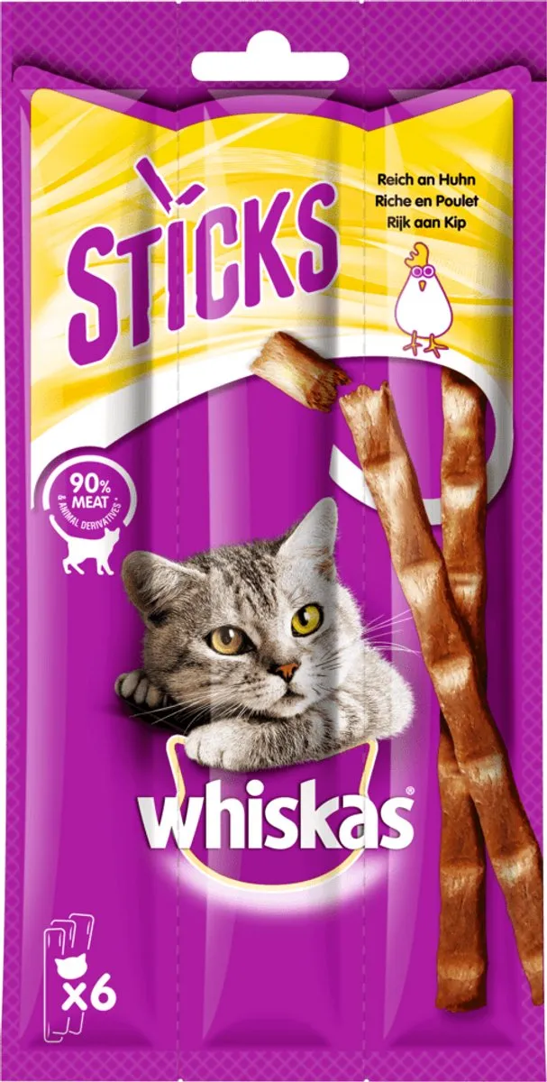 Whiskas Kattensticks Kip