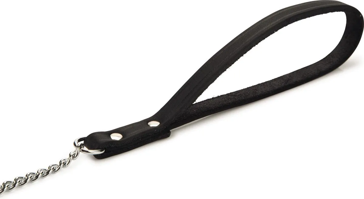 Beeztees Hondenriem Kettinglijn 2x112cm - Zwart