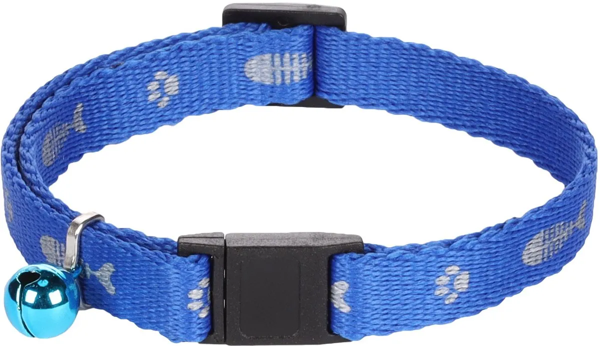 Flamingo Kattenhalsband Visgraat 30cm Geel