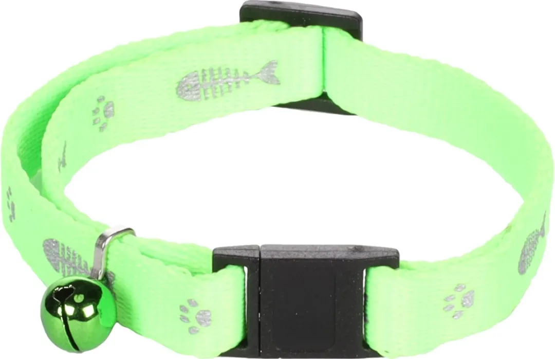 Flamingo Kattenhalsband Visgraat 30cm Geel