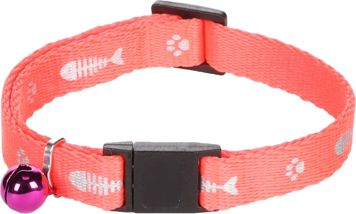 Flamingo Kattenhalsband Visgraat 30cm Geel