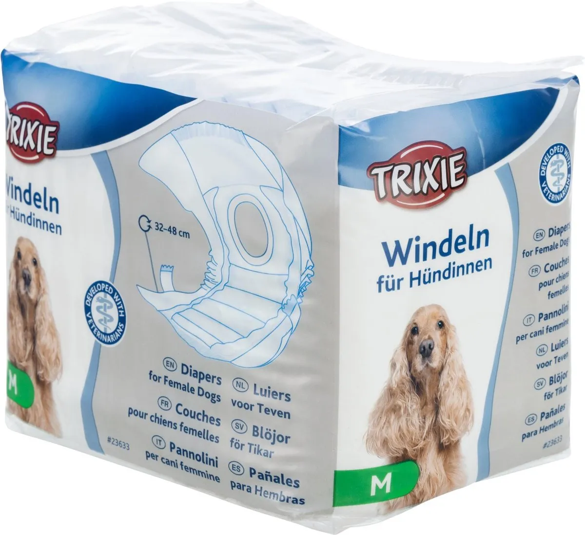 Trixie Hondenluier Teef Maat M - 12 Stuks