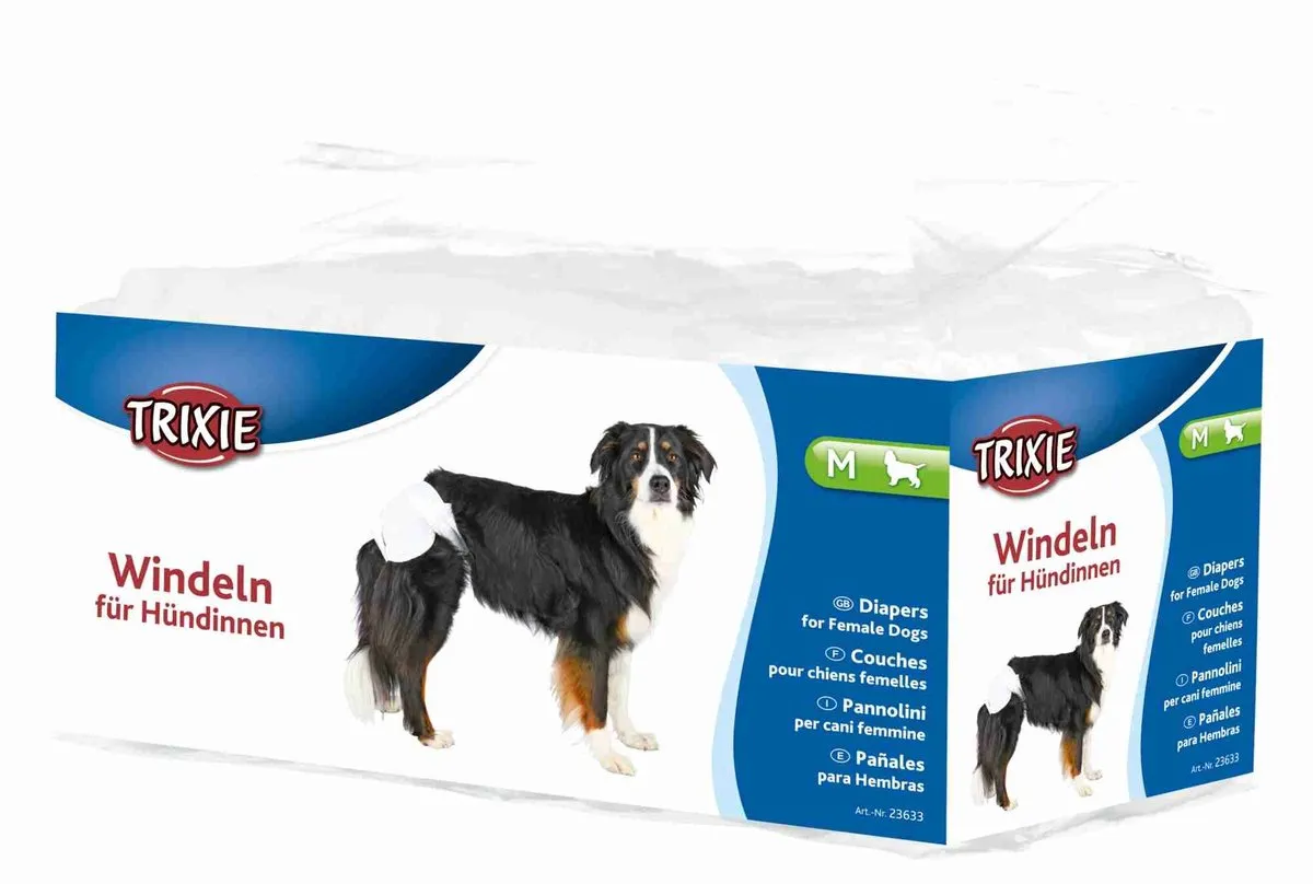 Trixie Hondenluier Teef Maat M - 12 Stuks
