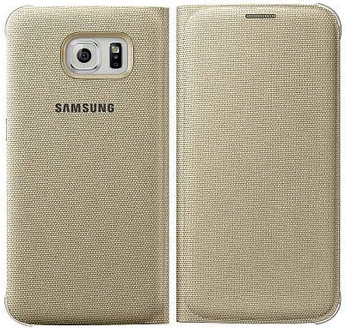 Samsung Galaxy S6 Flip Wallet Hoesje - Goud