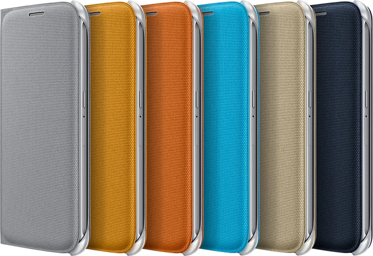 Samsung Galaxy S6 Flip Wallet Hoesje - Goud - afbeelding 6 van 6