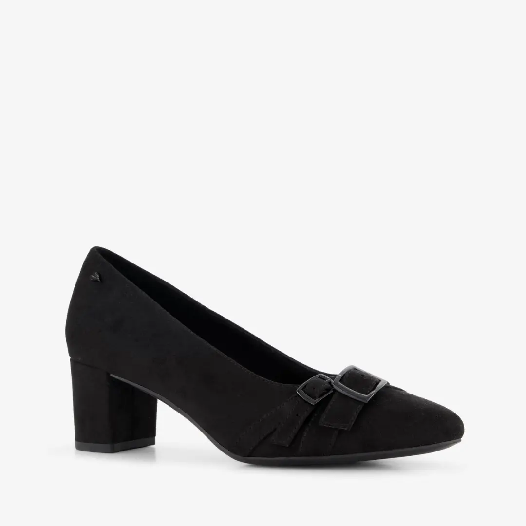 Jana dames pumps met H-leest zwart