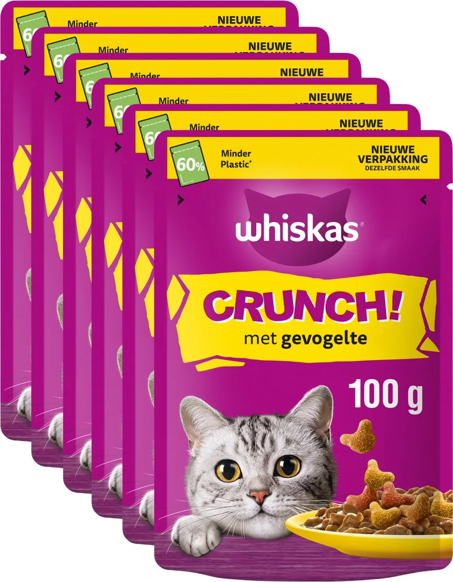 Whiskas Kattensnoepjes Crunch Gevogelte