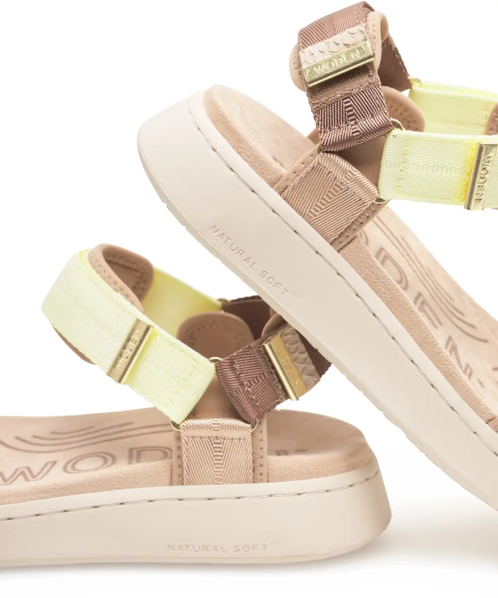 Woden Line Sandalen Wit EU 39 Vrouw