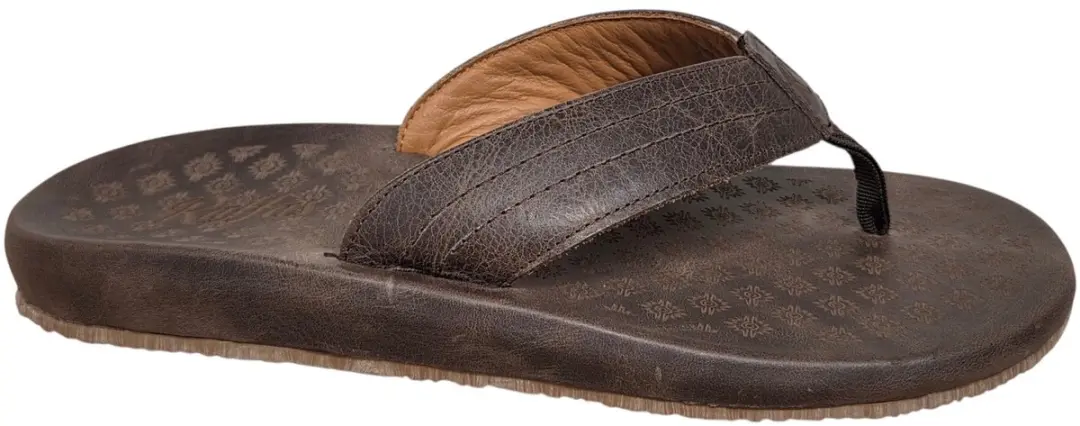 Raffas Darl Brown Teenslippers Bruin Leer Heren