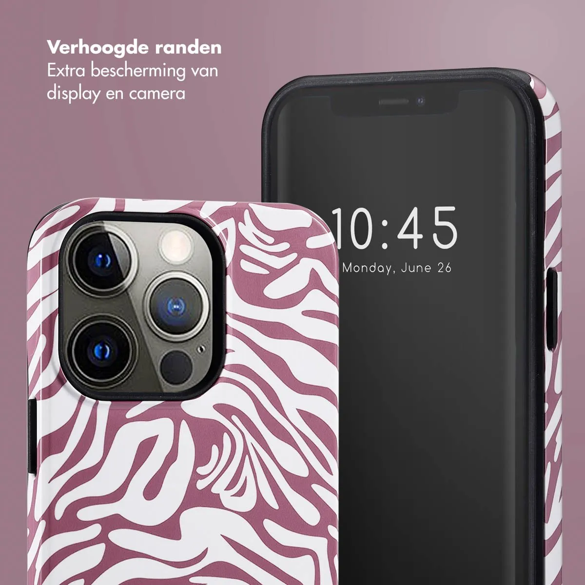 Selencia Hoesje iPhone 13 Pro Trippy Swirl Dark Rose