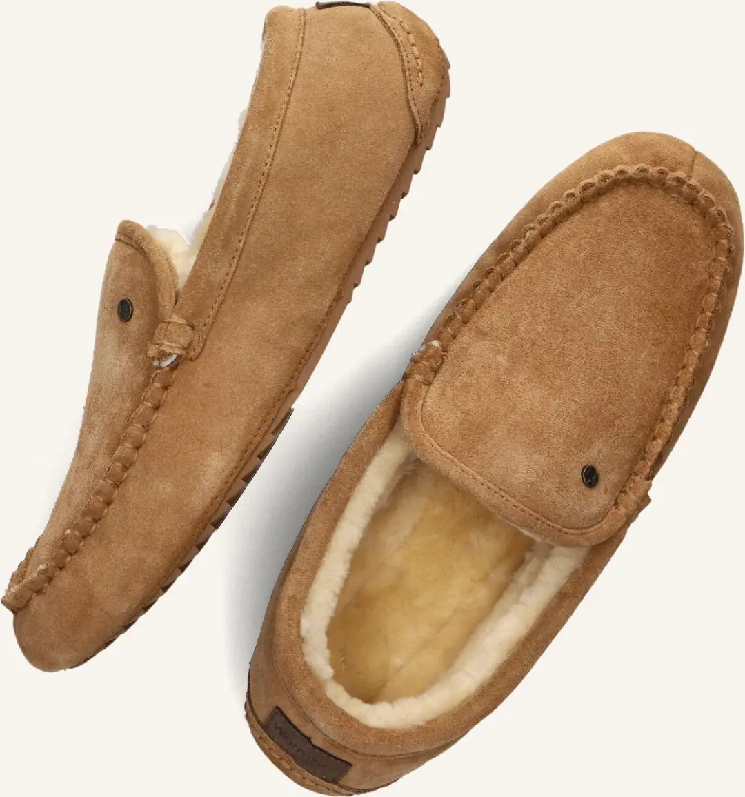 Warmbat Earlwood Suede Heren Sloffen - Cognac - afbeelding 2 van 6