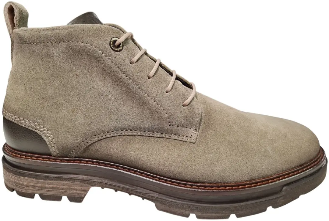 Berkelmans Levin Suede Beige Veterschoenen Heren - Beige - 44