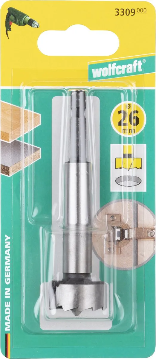 Wolfcraft Forstnerboor 26mm - Hout - 3309000