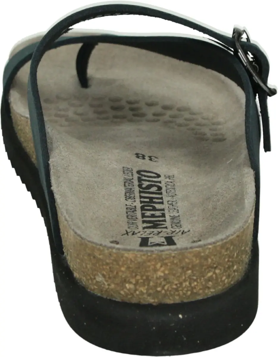 mephisto - HELEN SANDALBUCK - Dames slippers - Kleur: Blauw - Maat: 43 - afbeelding 3 van 6