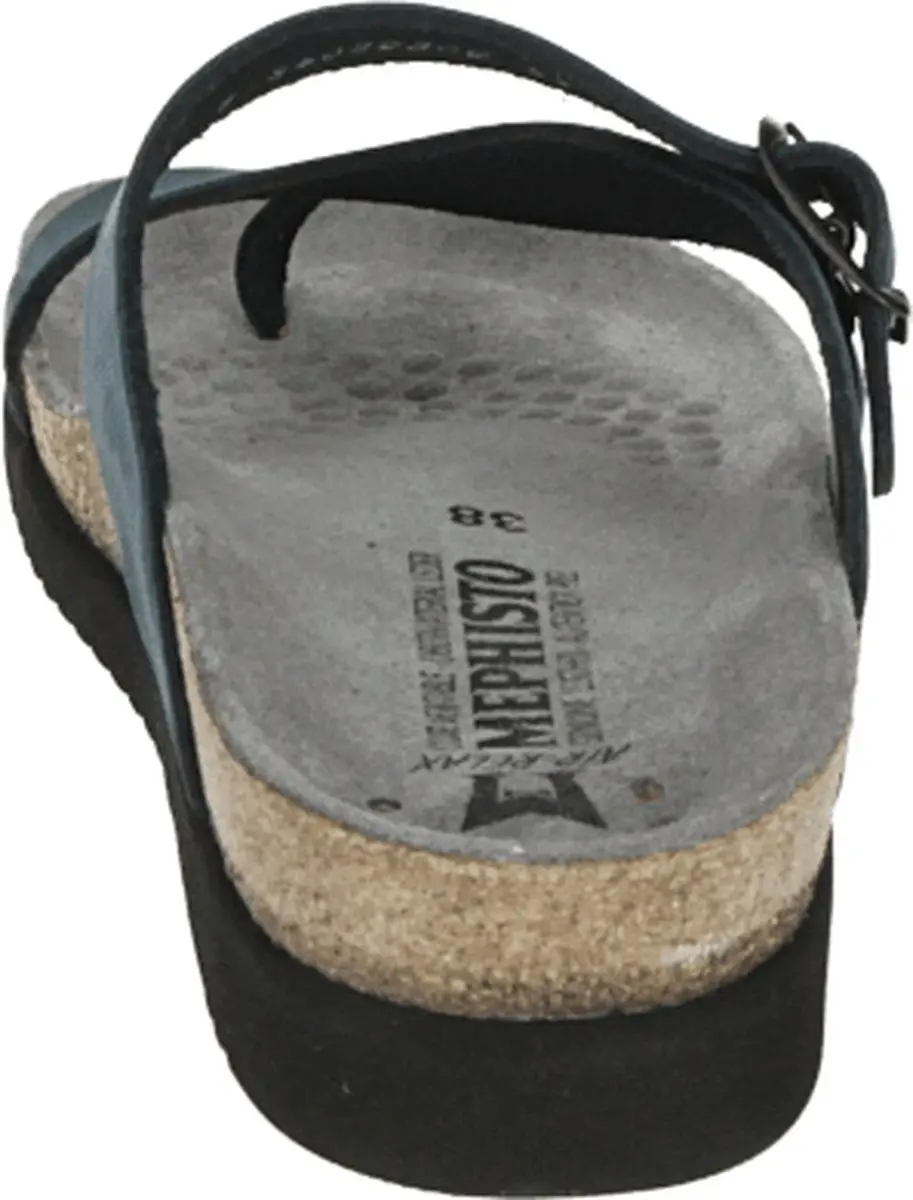 mephisto - HELEN SANDALBUCK - Dames slippers - Kleur: Blauw - Maat: 43 - afbeelding 5 van 6