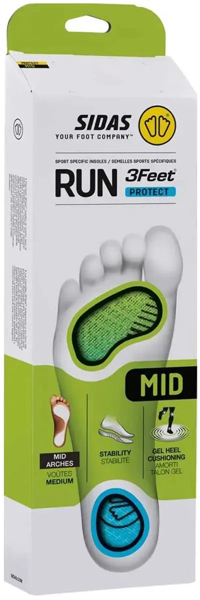 Sidas 3 Feet Run Protect Mid Inlegzolen
