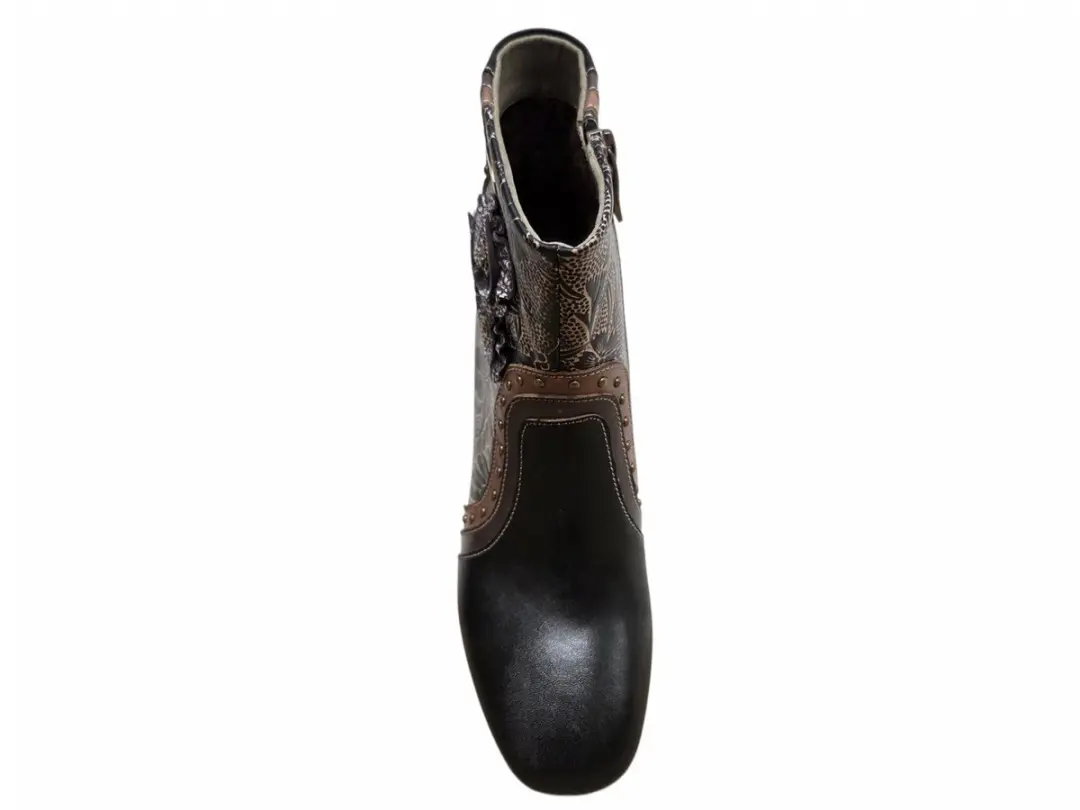 Laura Vita Talao 02 Enkellaarzen - Zwart - afbeelding 2 van 6