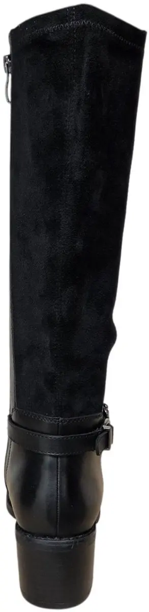 Caprice 9-9-25601-47 019 Black Lange Laarzen Zwart Leer en Stretch Dames - Zwart - 38 - afbeelding 3 van 6