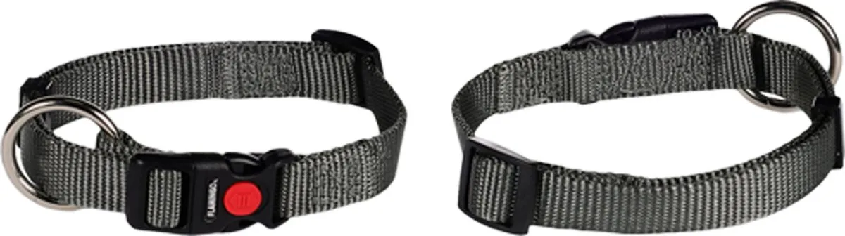 Flamingo Ziggi Halsband - Donkergrijs L 45-65cm