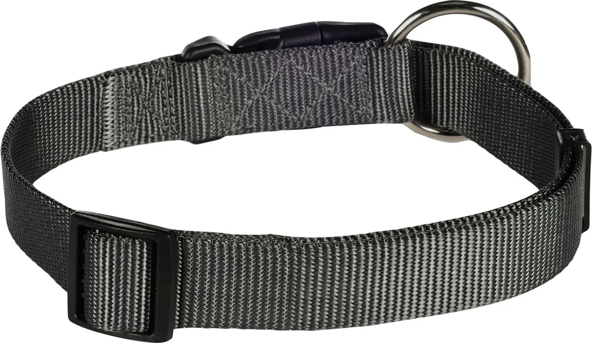 Flamingo Ziggi Halsband - Donkergrijs L 45-65cm