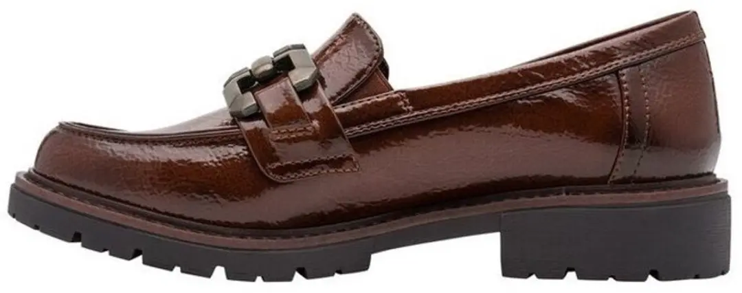 JANA 24764-41 Cognac lak dames instappers - afbeelding 3 van 5